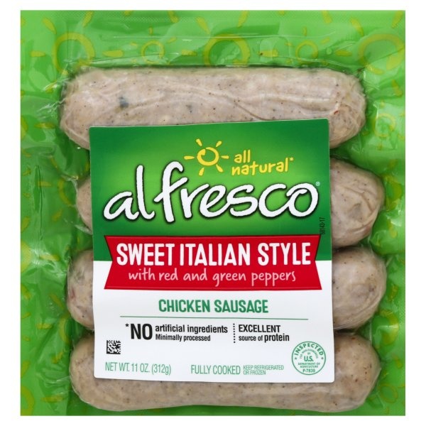 slide 1 of 1, Al Fresco Chicken Sausage Sweet Italian, 11 oz