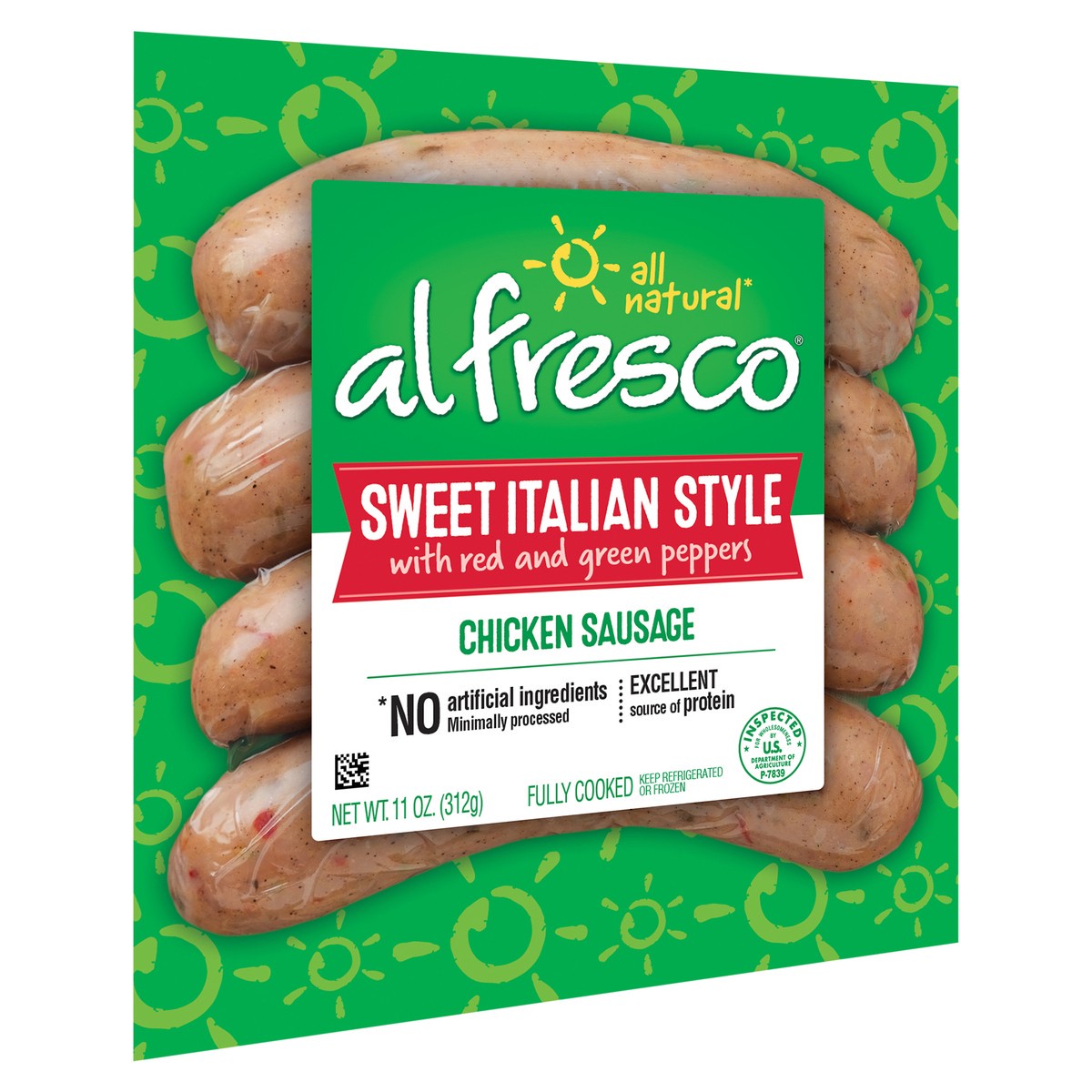 slide 9 of 12, Al Fresco Sweet Italian Style Chicken Sausage 11 oz, 11 oz