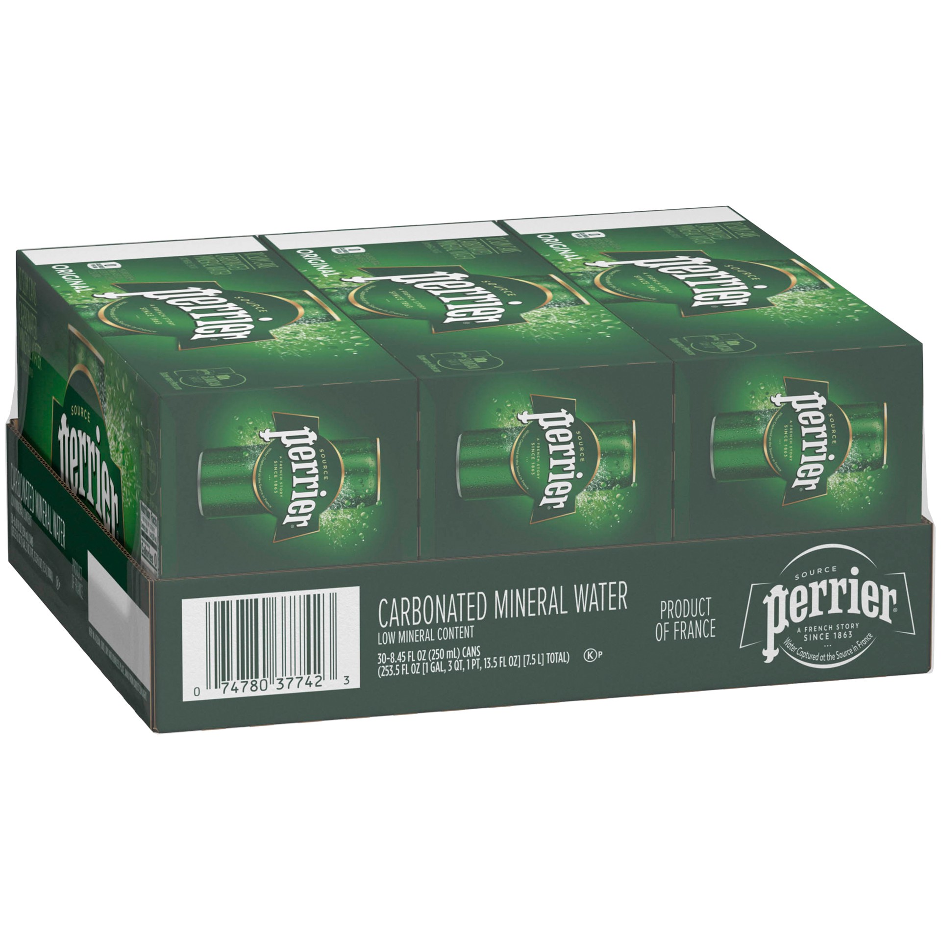 slide 4 of 9, Perrier Carbonated Mineral Water Slim - 10 ct; 84.5 fl oz, 10 ct