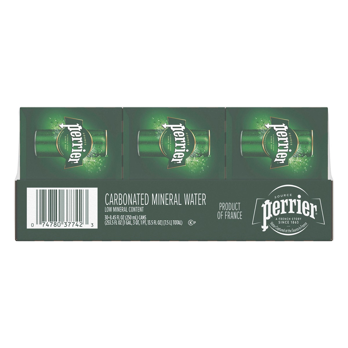 slide 1 of 9, Perrier Carbonated Mineral Water Slim - 10 ct; 84.5 fl oz, 10 ct