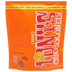 Tony's Chocolonely Caramel Sea Salt Milk Chocolate Tiny Pieces - 0.32 oz