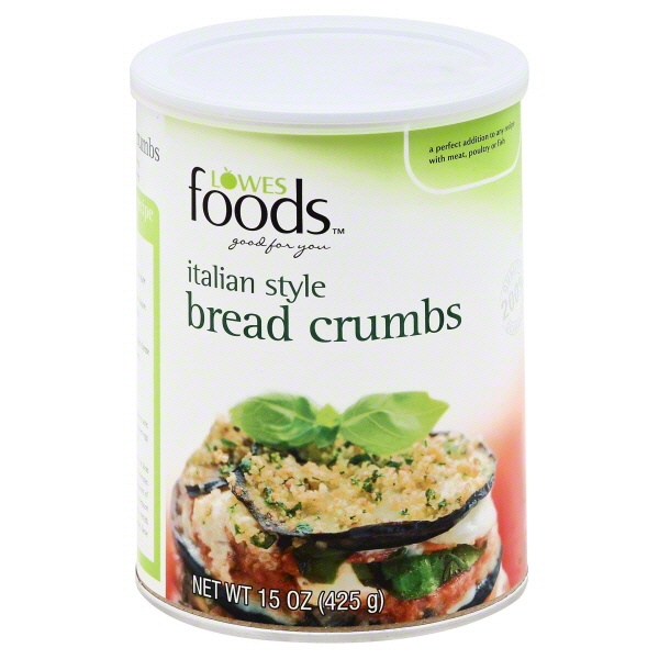 slide 1 of 1, Lowes Foods Bread Crumbs Italian Style, 15 oz