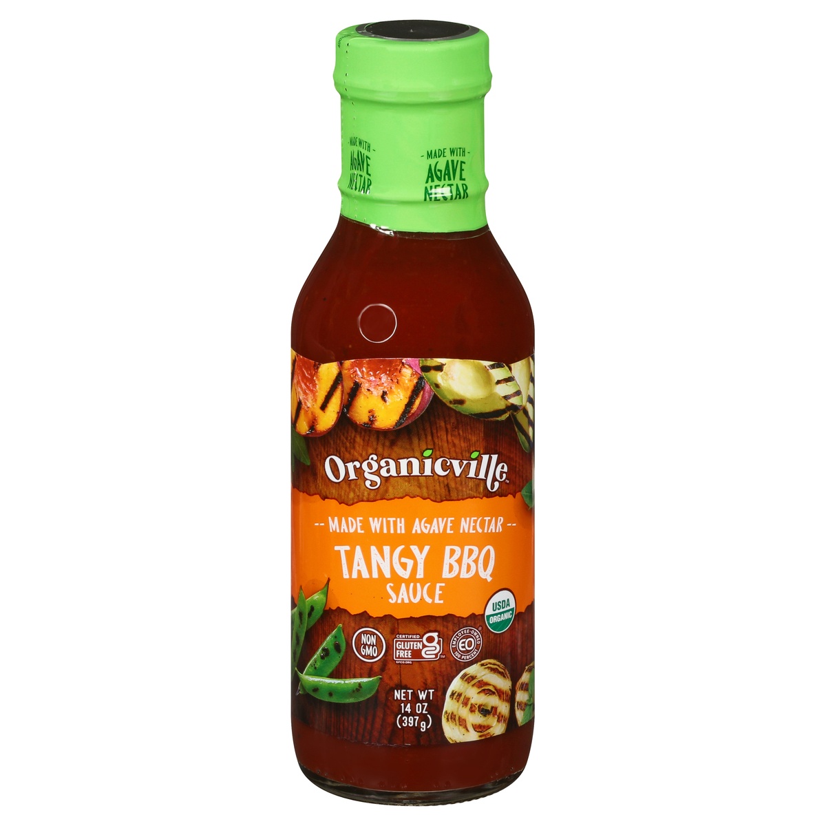 slide 1 of 1, Organicville Organic Bbq Sauce Tangy, 13.5 oz