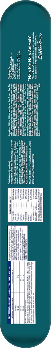 slide 7 of 8, Natural Balance L.I.D. Limited Ingredient Diets Chicken & Brown Rice Formula Small Breed Bites Dry Dog Food, 12 Pounds, 1 ct