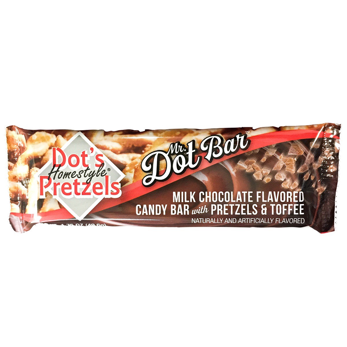 slide 1 of 1, Dot's Homestyle Pretzels Dot’s Homestyle Milk Chocolatey with Toffee Pretzel Bar, 1.75 Ounce, 1.75 oz