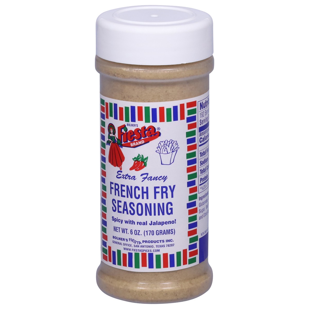 slide 7 of 12, Bolner's Fiesta Brand Extra Fancy French Fry Seasoning 6 oz, 6 oz