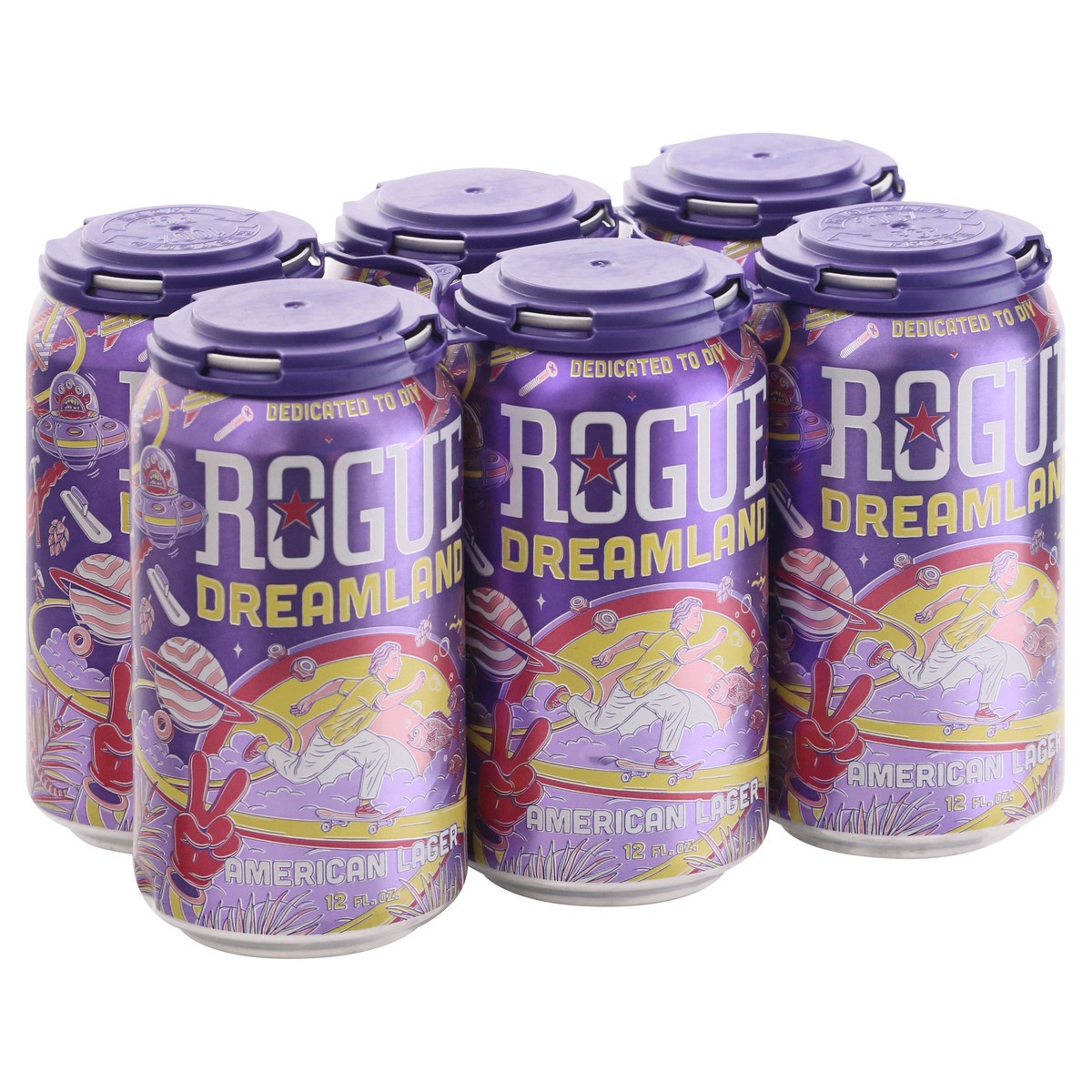 slide 5 of 8, Rogue Dreamland Lager, 6 ct; 12 oz