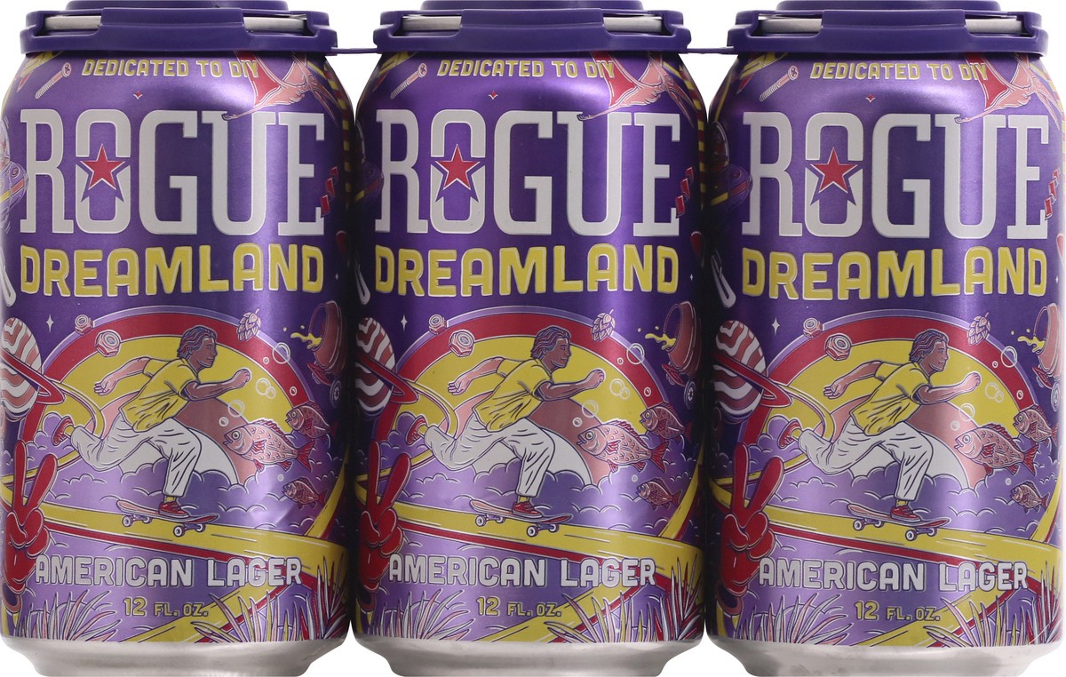 slide 3 of 8, Rogue Dreamland Lager, 6 ct; 12 oz