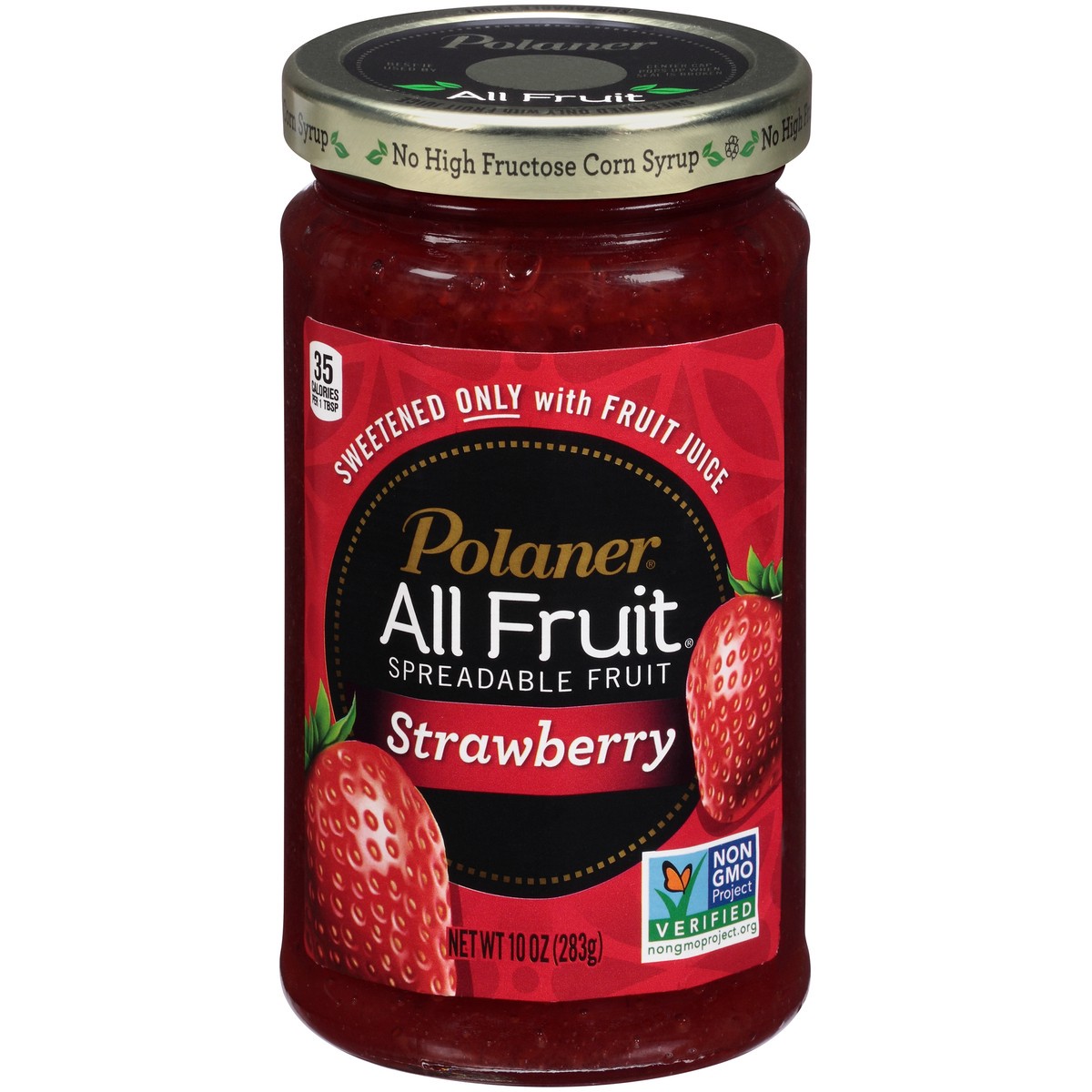 slide 1 of 7, Polaner All Fruit Strawberry Spreadable Fruit 10 oz. Jar, 10 oz