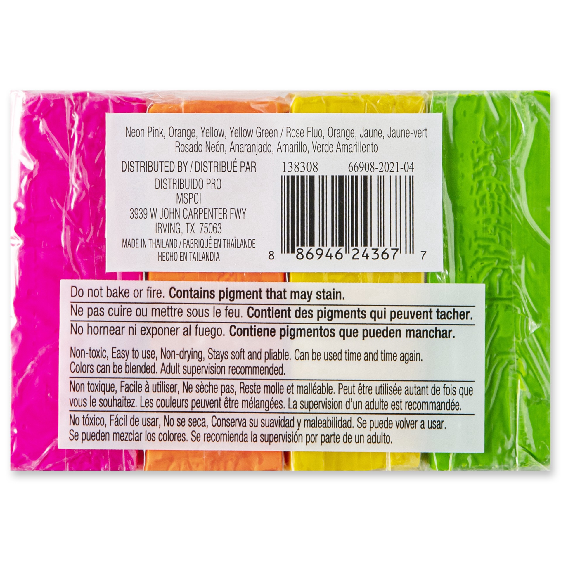 slide 3 of 4, Neon Plastalina Modeling Clay Set By Craft Smart, 1 lb