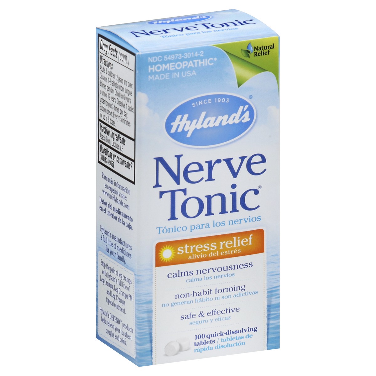 slide 5 of 5, Hyland's Nerve Tonic Stress Relief, 100 ct