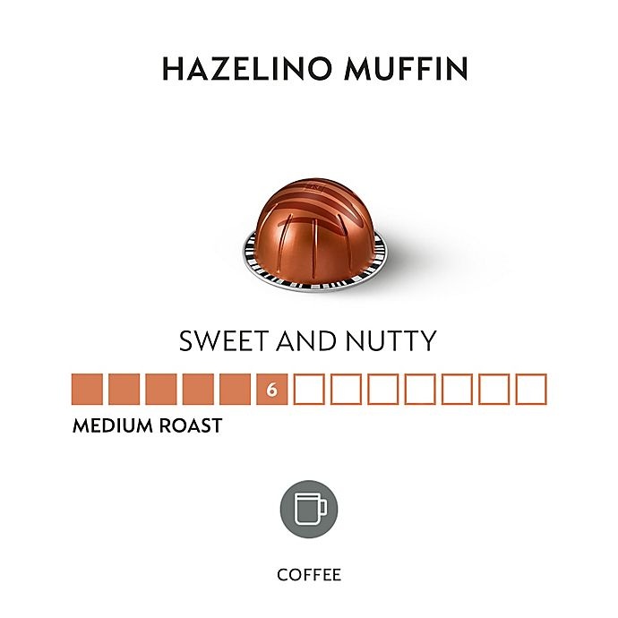 slide 2 of 6, Nespresso VertuoLine Barista Creations Hazelino Muffin Capsules, 40 ct