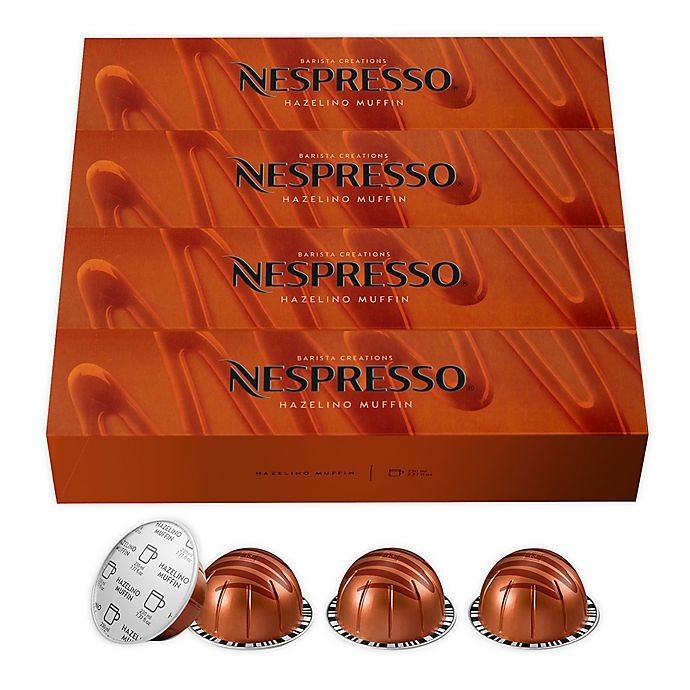 slide 1 of 6, Nespresso VertuoLine Barista Creations Hazelino Muffin Capsules, 40 ct