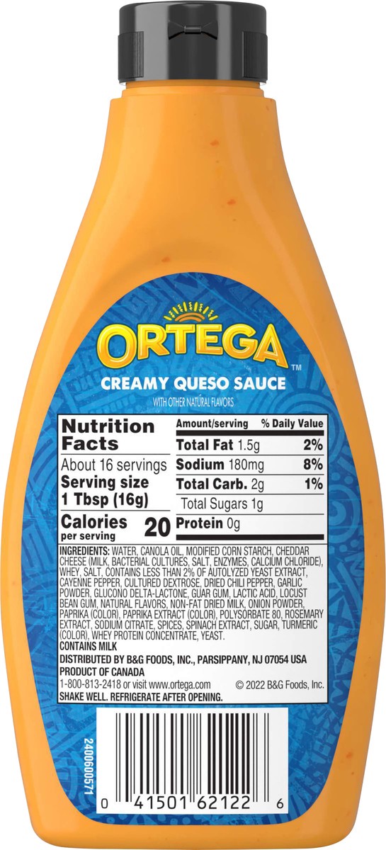 slide 6 of 11, Ortega Mild Creamy Queso Sauce, 9 oz