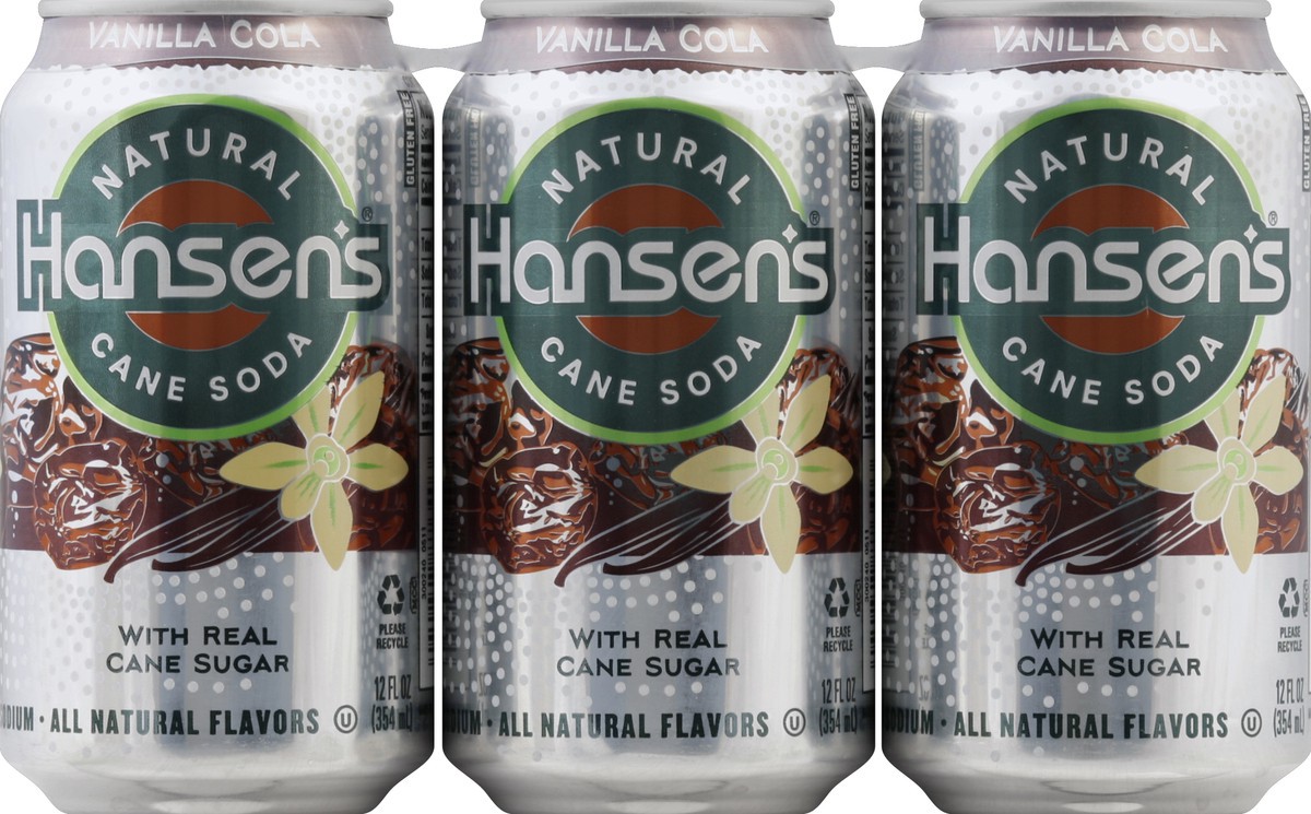 slide 4 of 4, Hansen's Natural Cane Soda Vanilla Cola, 72 fl oz