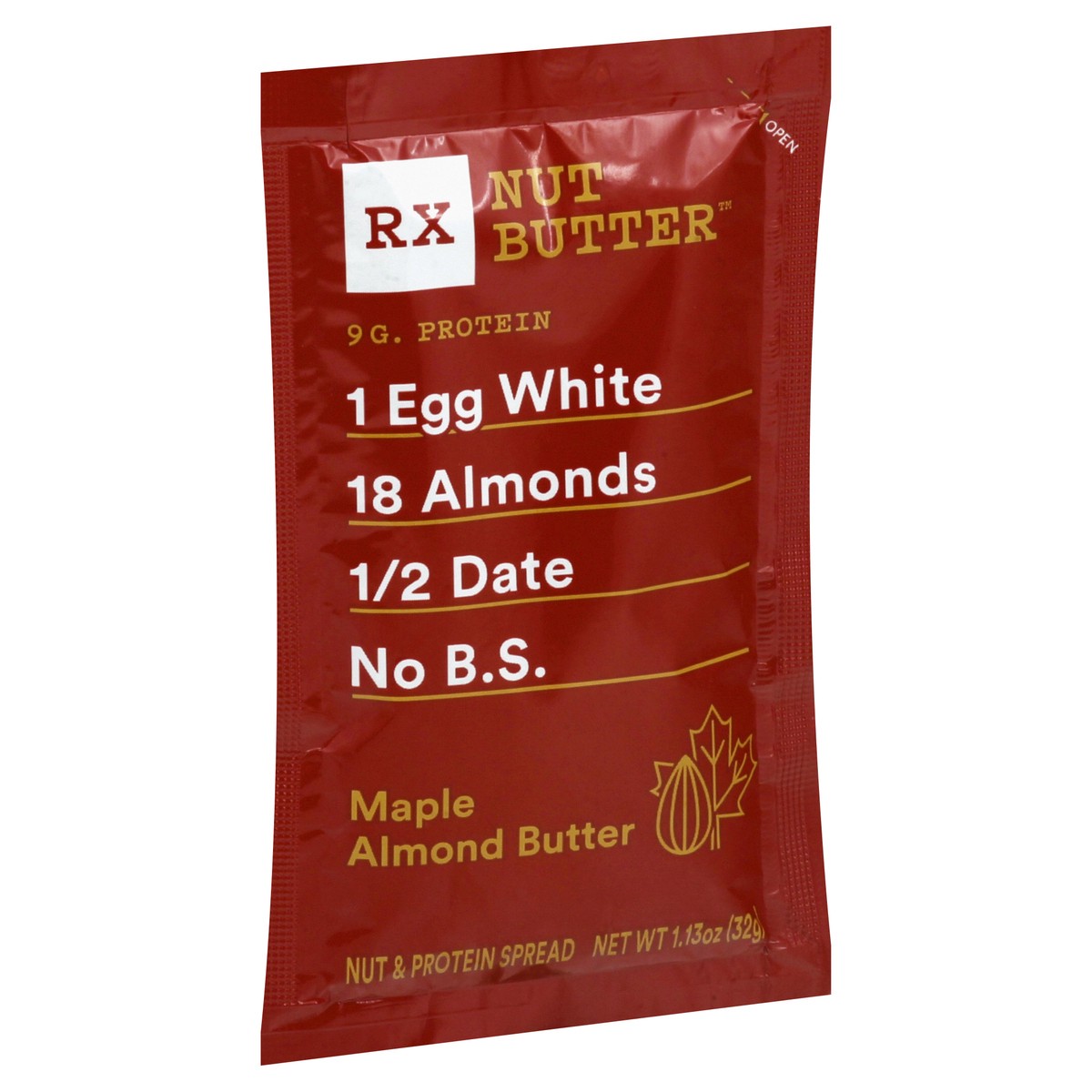 slide 9 of 10, RXBAR RX Nut Butter Maple Almond Butter Nut & Protein Spread 1.13 oz, 1.13 oz