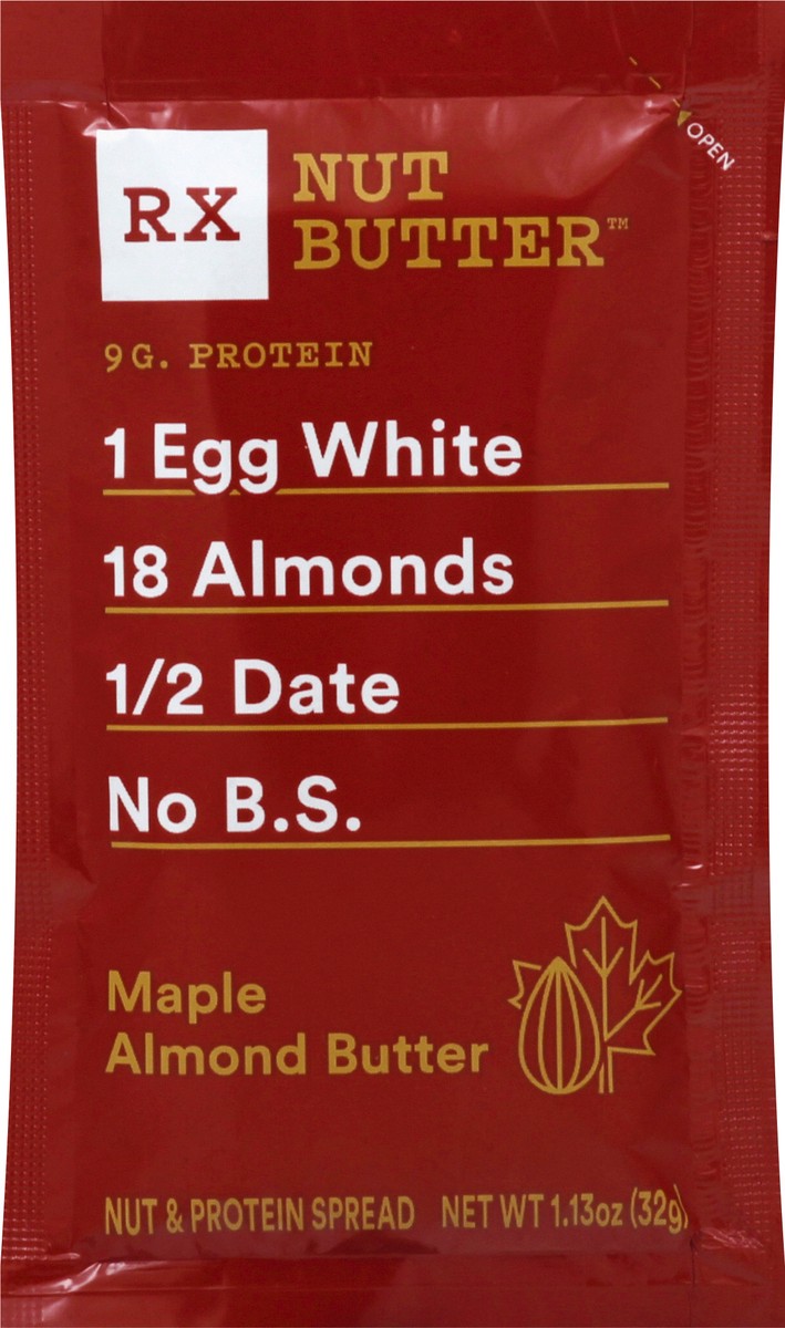 slide 7 of 10, RXBAR RX Nut Butter Maple Almond Butter Nut & Protein Spread 1.13 oz, 1.13 oz