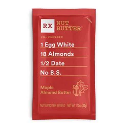 RXBAR RX Nut Butter Almond Butter, Delicious Flavor, Maple