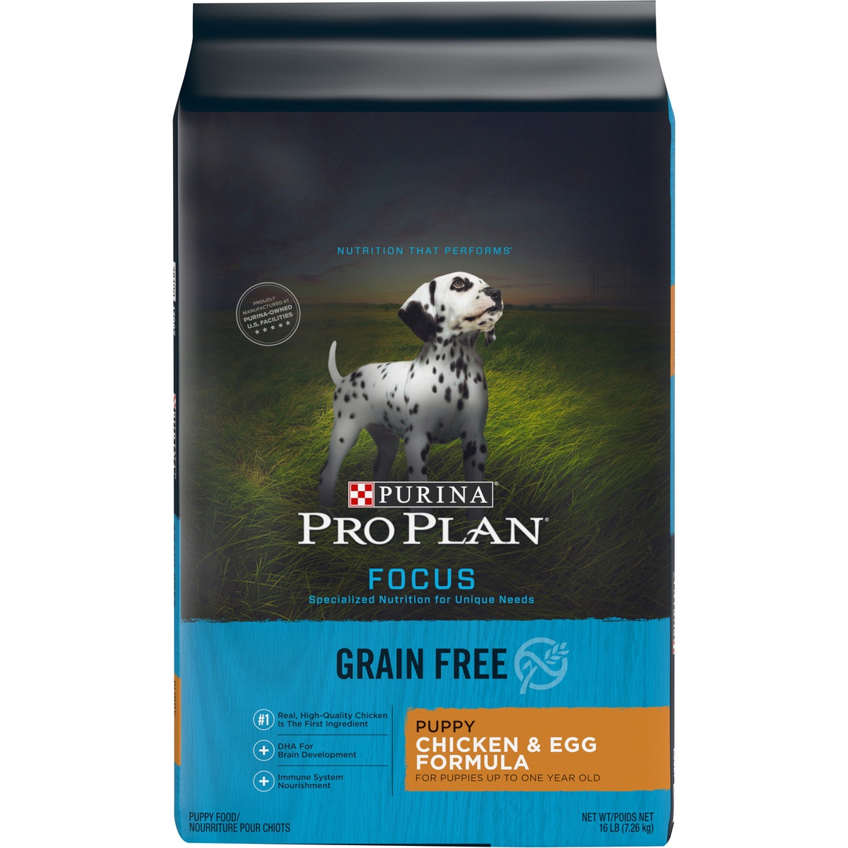 slide 1 of 1, Pro Plan Focus Grain Free Chicken & Riceformula Dry Puppy Food, 16 lb