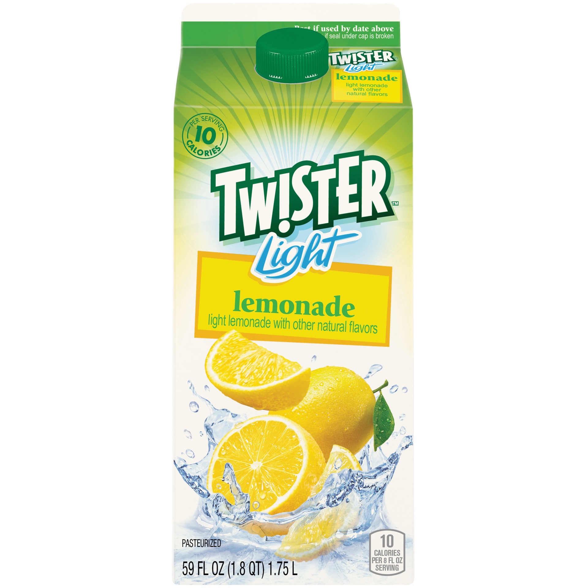 slide 1 of 5, Tw!ster Light Lemonade 59 Fluid Ounce Paper Carton - 59 oz, 59 oz