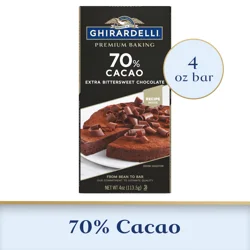 Ghirardelli 70% Cacao Extra Bittersweet Chocolate Premium Baking Bar