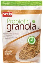 Weis Quality Probiotic Vanilla Almond Granola