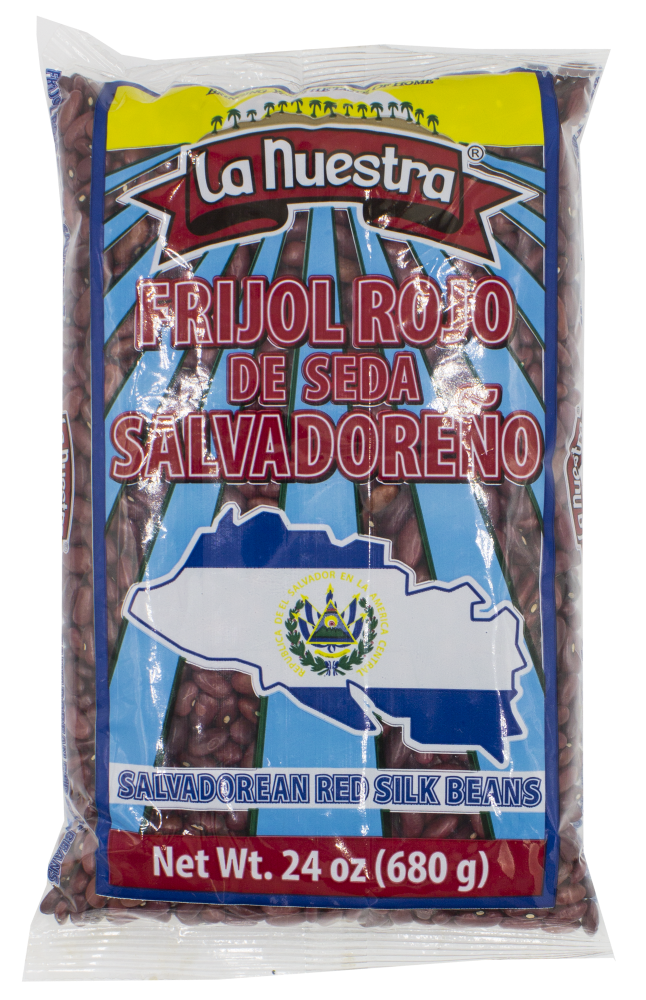 slide 2 of 2, La Nuestra Salvadorean Red Silk Beans, 24 oz