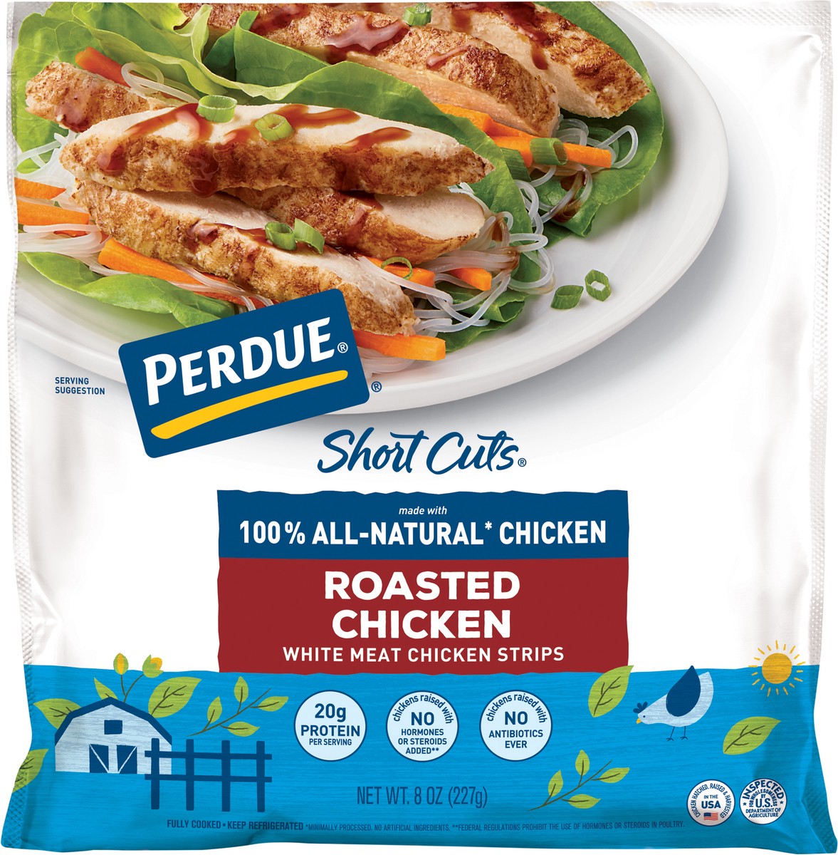 slide 2 of 3, Perdue® Short Cuts® 100% all-natrual roasted chicken, 8 oz
