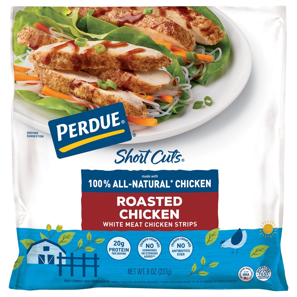 slide 1 of 3, Perdue® Short Cuts® 100% all-natrual roasted chicken, 8 oz