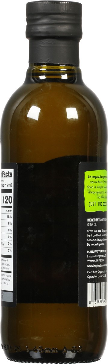 slide 3 of 9, Inspired Organics Extra Virgin Olive Oil 17 fl oz, 17 fl oz