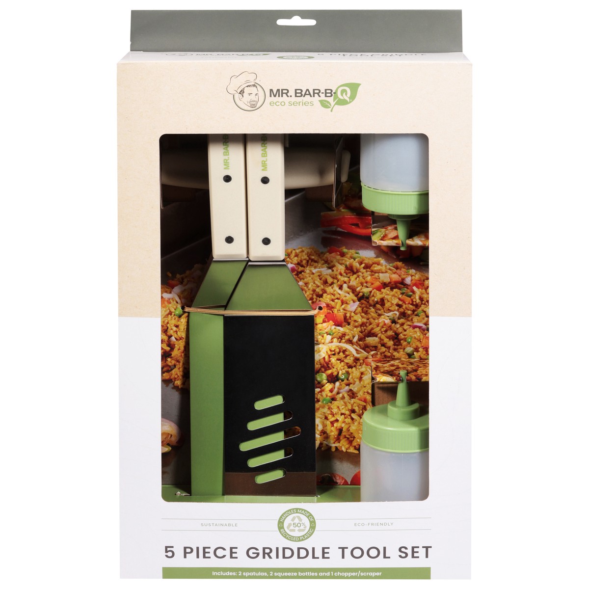 slide 2 of 4, Mr. Bar-B-Q Sus 5 Piece Griddle Set Shirt - Each, 5 ct