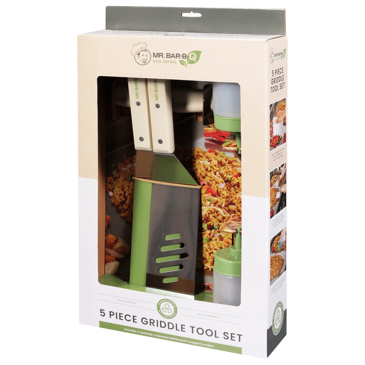 slide 3 of 4, Mr. Bar-B-Q Sus 5 Piece Griddle Set Shirt - Each, 5 ct