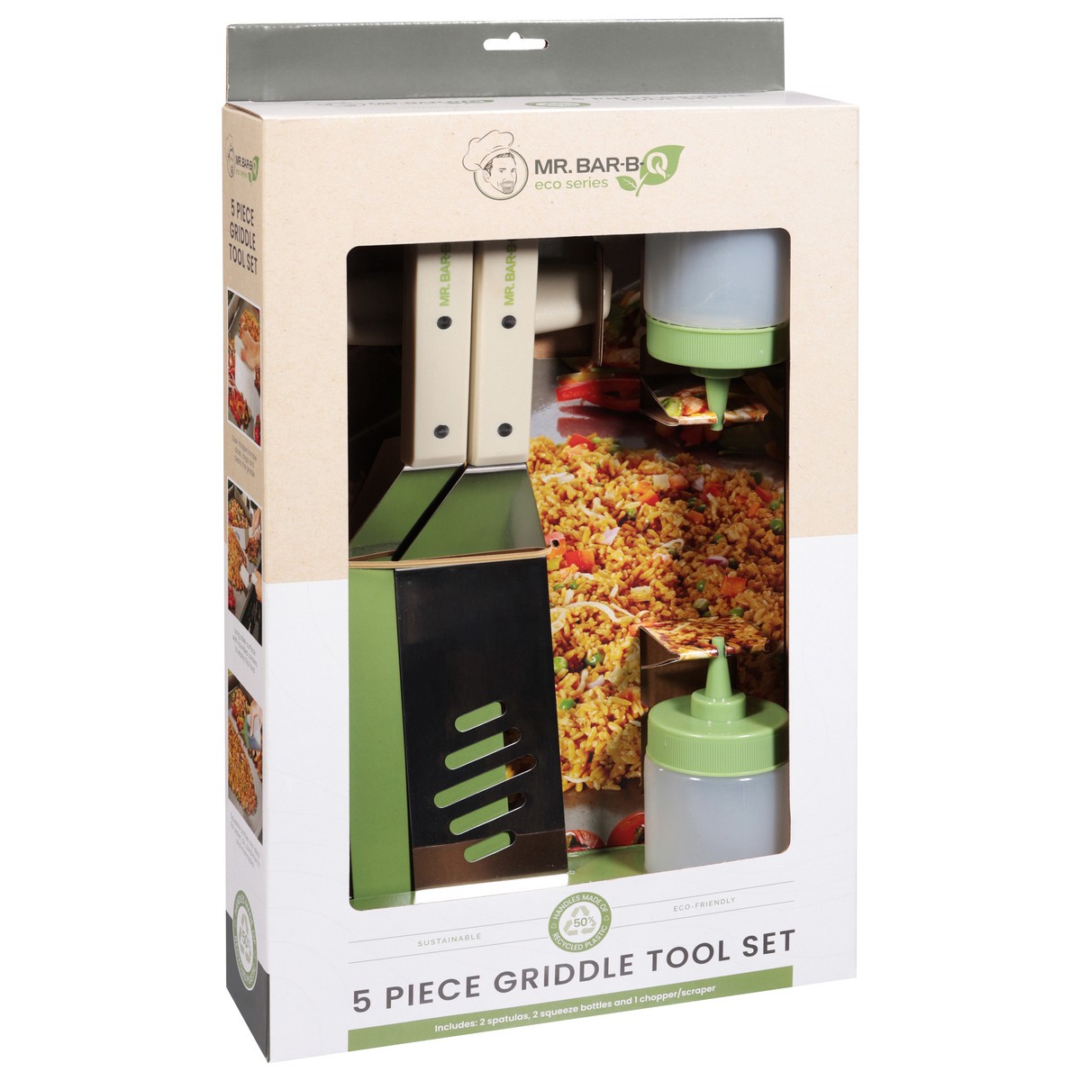 slide 4 of 4, Mr. Bar-B-Q Sus 5 Piece Griddle Set Shirt - Each, 5 ct