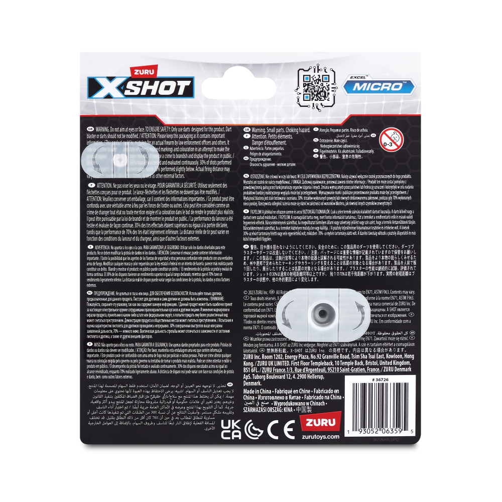 slide 2 of 3, Zuru X-Shot Excel Micro 2.0 Blaster 8 Darts, 1 ct