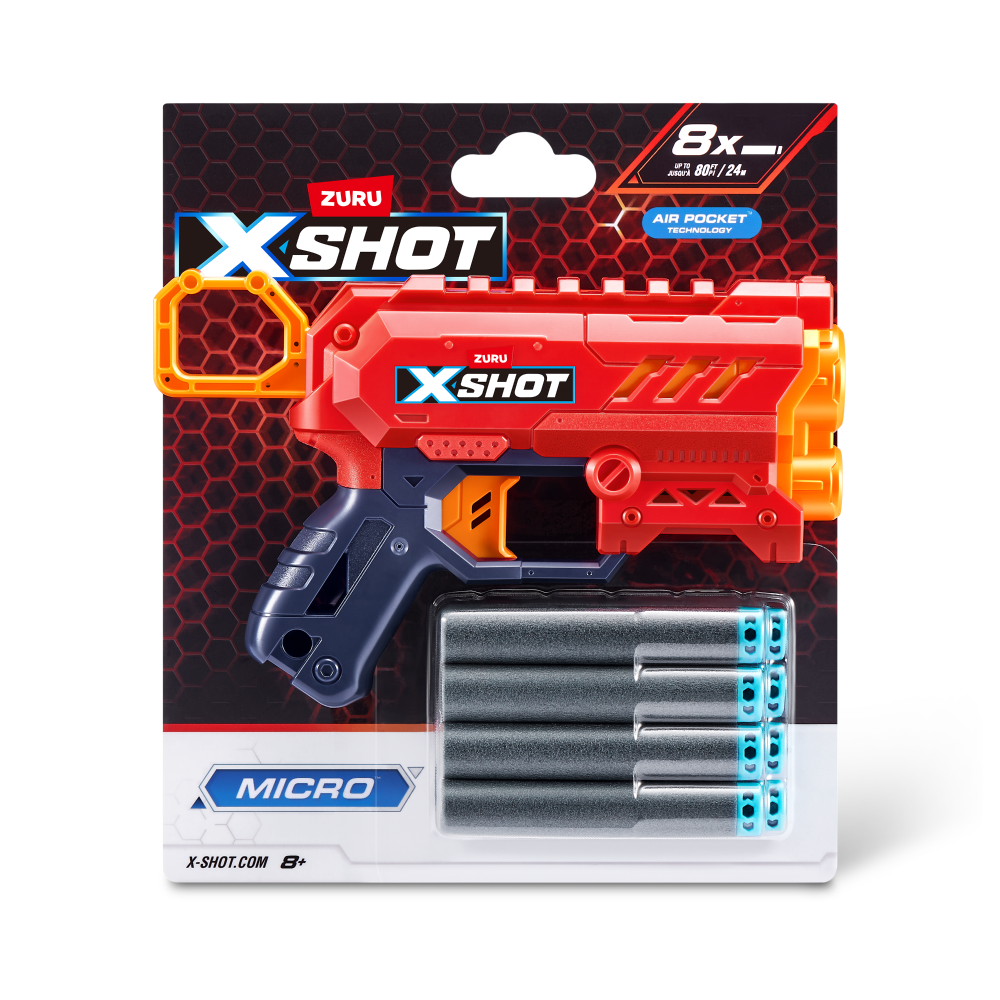 slide 3 of 3, Zuru X-Shot Excel Micro 2.0 Blaster 8 Darts, 1 ct