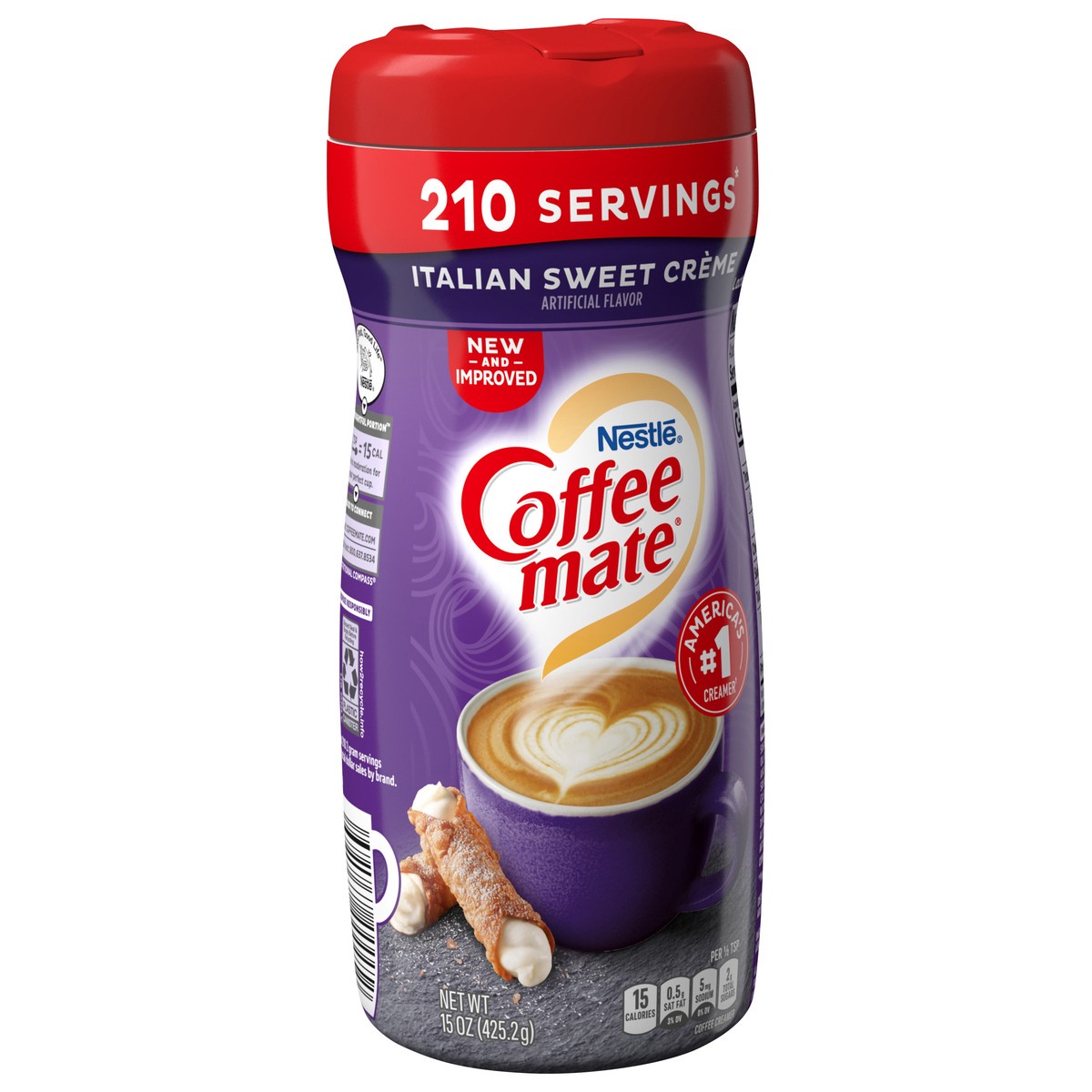 slide 5 of 9, Coffee mate Nestle Coffee mate Italian Sweet Creme Powder Coffee Creamer, 15 Ounce, 14.99 oz