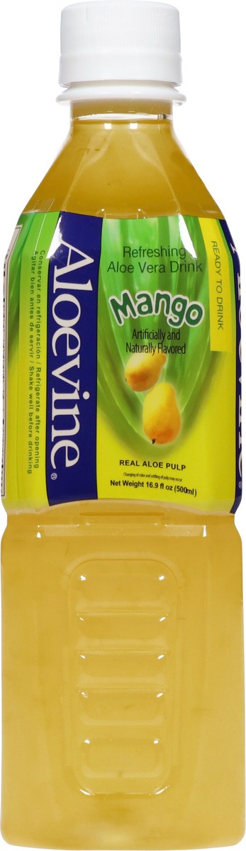 slide 2 of 13, Aloevine Refreshing Mango Aloe Vera Drink 16.9 fl oz, 16.9 fl oz