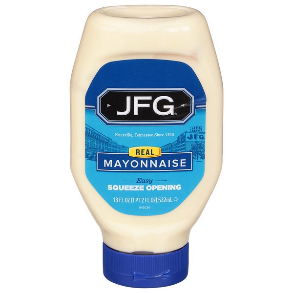 slide 1 of 1, JFG Mayonnaise Easy Squeeze - 18 oz, 18 oz
