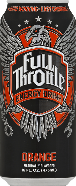 slide 1 of 1, Full Throttle Energy Drink, Orange, 16 oz