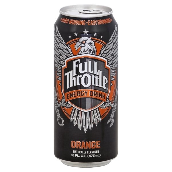 slide 1 of 1, Full Throttle Energy Drink, Orange - 16 oz, 16 oz