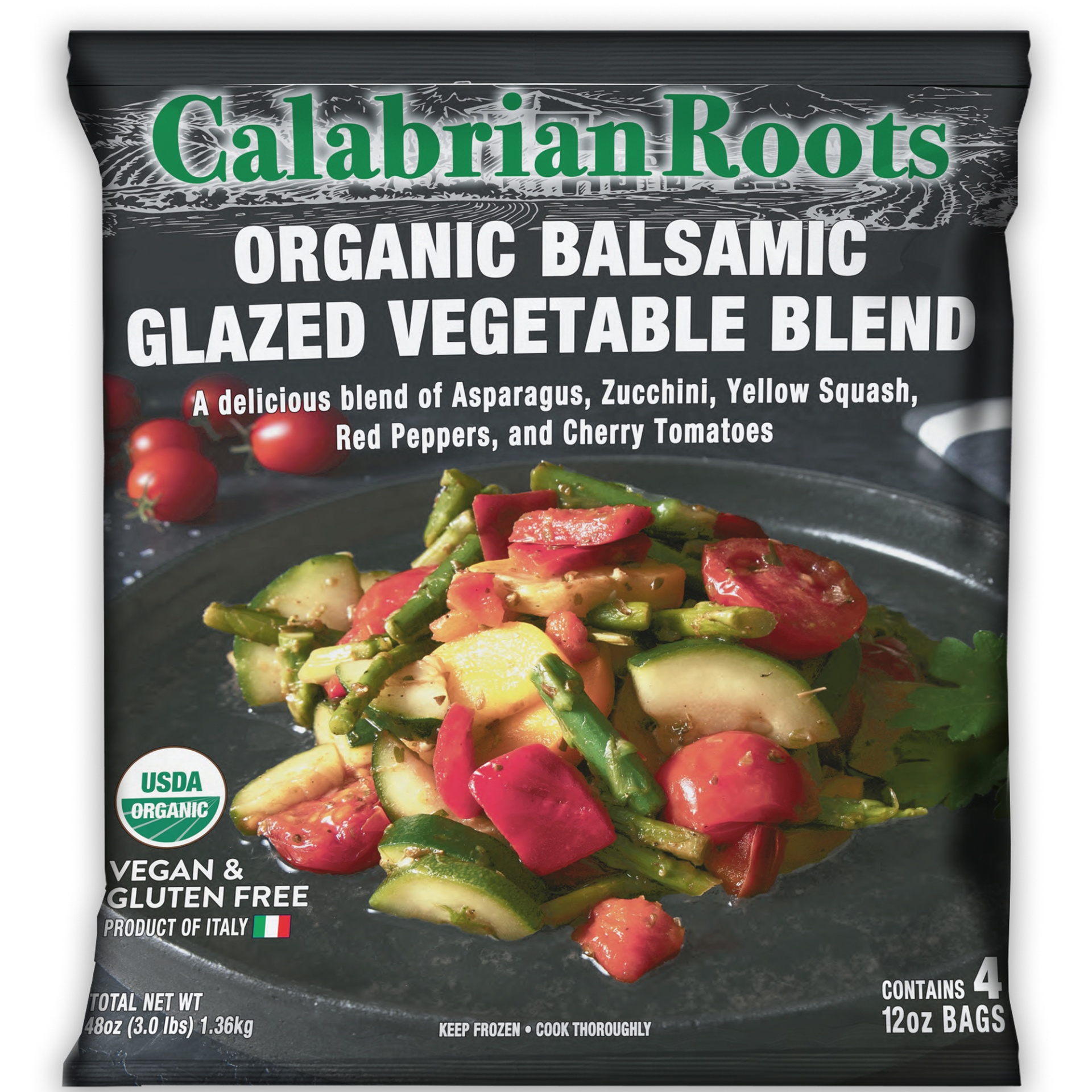 slide 1 of 2, Ittella International Inc Calabrian Roots Organic Balsamic Glaze Vegetable Blend, 4 ct; 12 oz