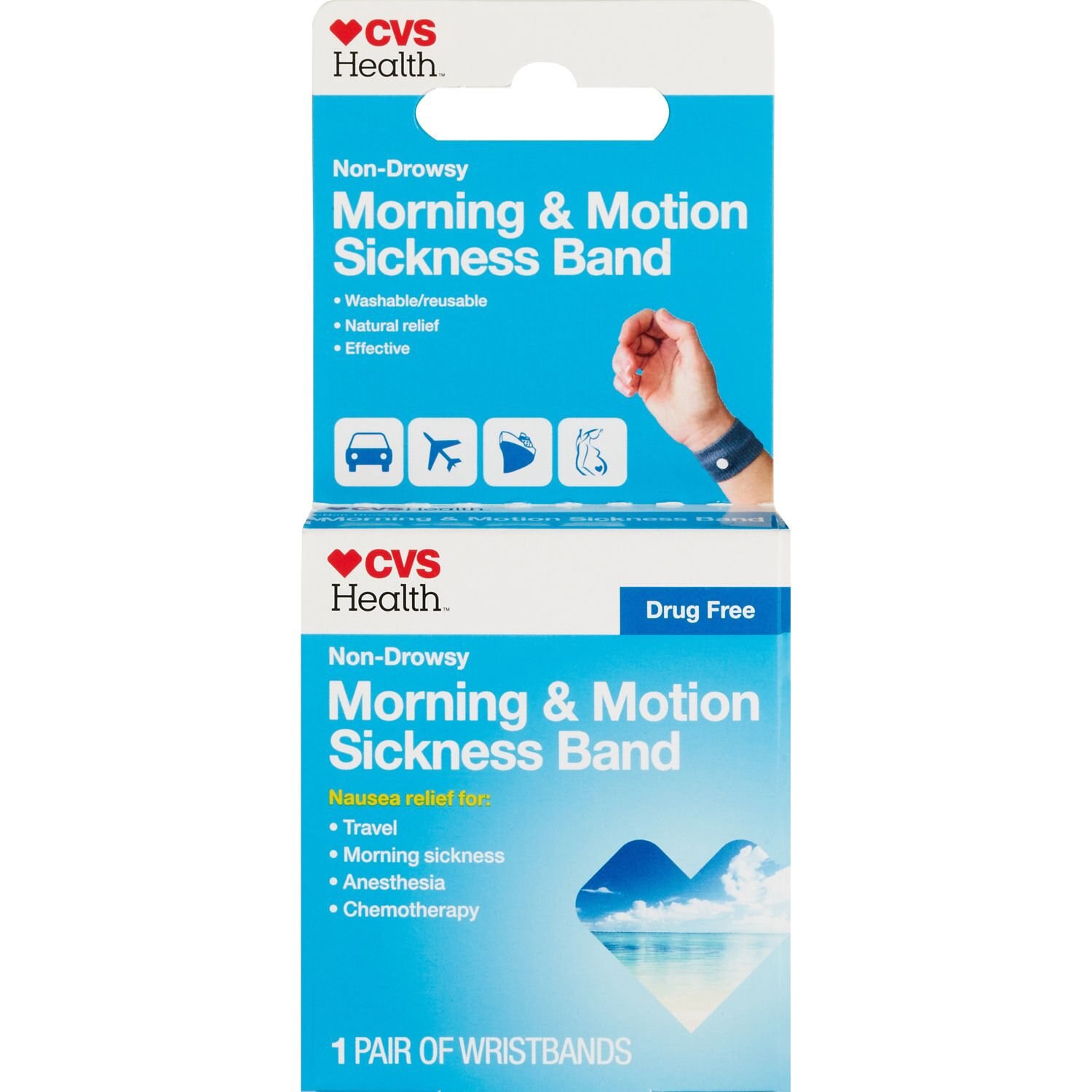 slide 1 of 11, CVS Health Morning & Motion Sickness Bands, 2 Ct, 2 ct