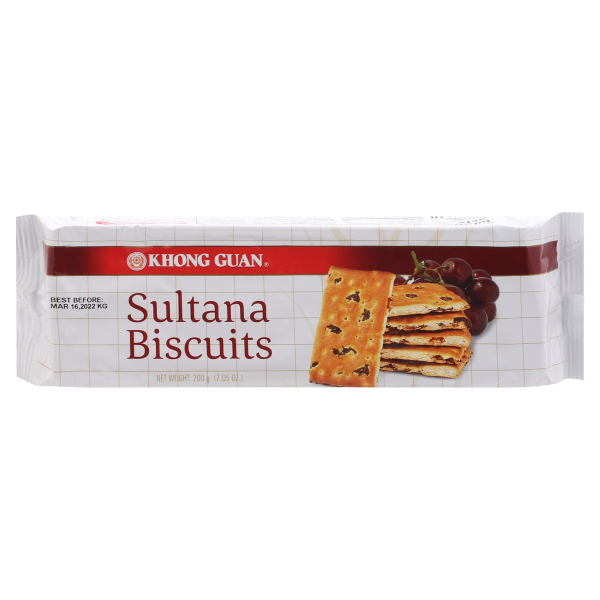 slide 1 of 1, Khong Guan Sultana Biscuits, 7.05 oz