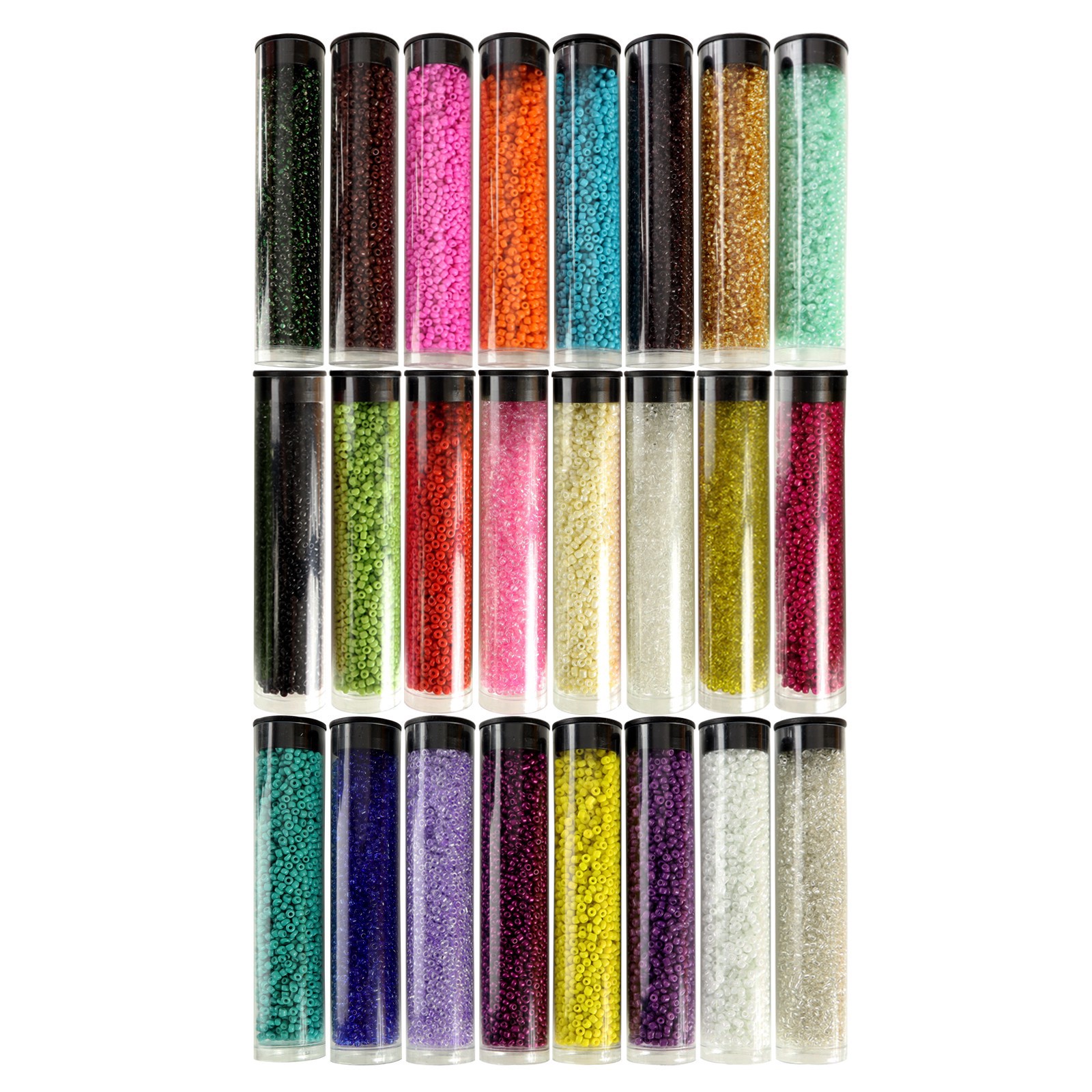 slide 3 of 3, Multicolor Glass Seed Beads Set By Bead Landing, 5.8 in x 5.2 in x 3.9 in