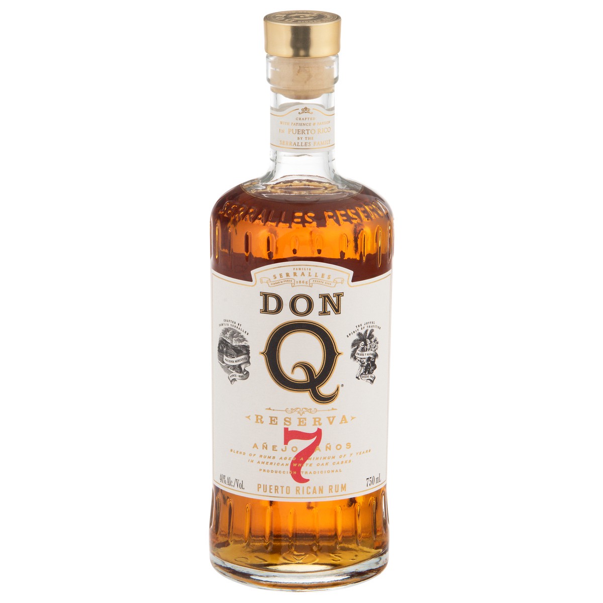 slide 1 of 4, Don Q Reserva Anejo Anos Puerto Rican Rum 750 ml, 750 ml