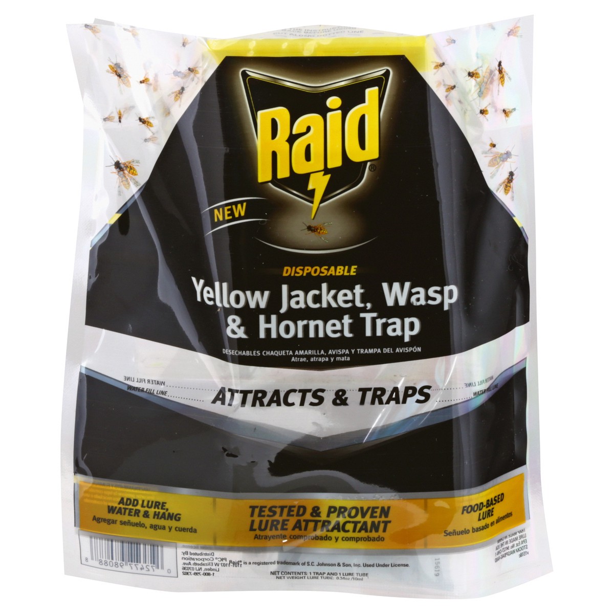 slide 9 of 11, Raid Disposable Yellow Jacket, Wasp & Hornet Trap 1 ea, 1 ct