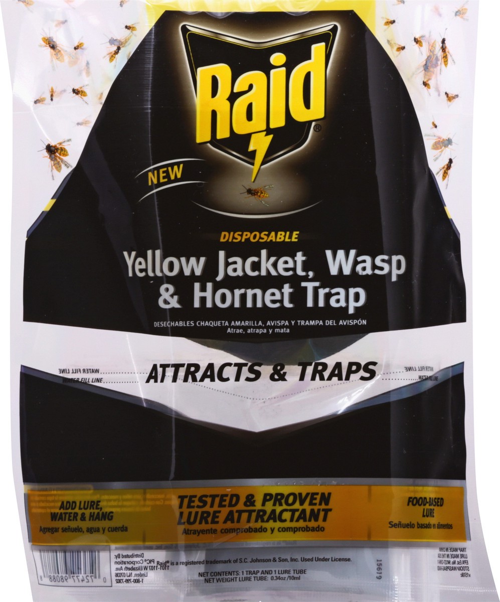 slide 2 of 11, Raid Disposable Yellow Jacket, Wasp & Hornet Trap 1 ea, 1 ct