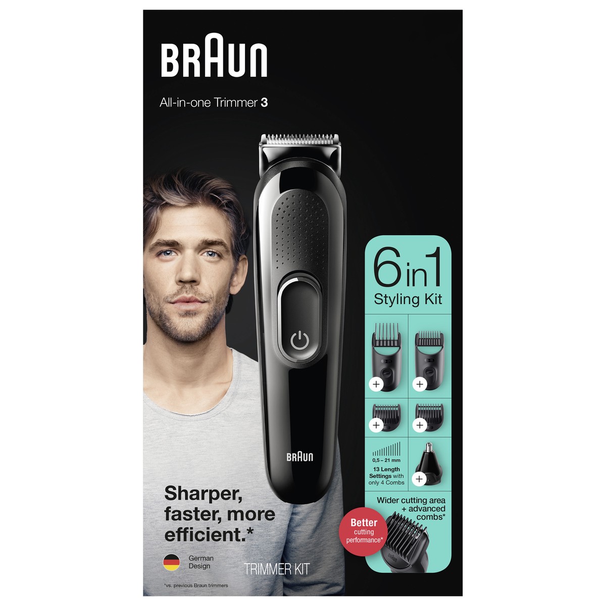 slide 1 of 9, Braun All-in-One 3 Trimmer 1 ea, 1 ct