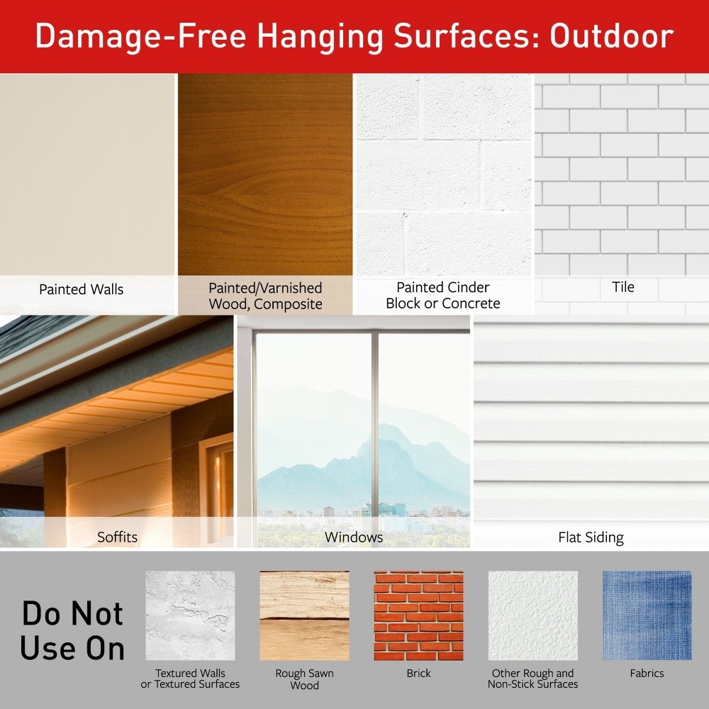 slide 7 of 13, 3M Command Outdoor DamaGefree Metal Hook Brushed Nickel Large, 1 ct