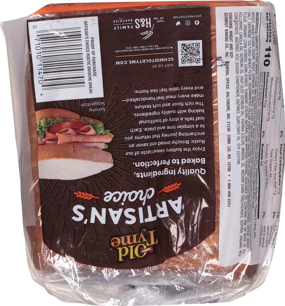 slide 14 of 14, Old Tyme Artisan's Choice Rustic Brioche Bread 14 oz, 14 oz